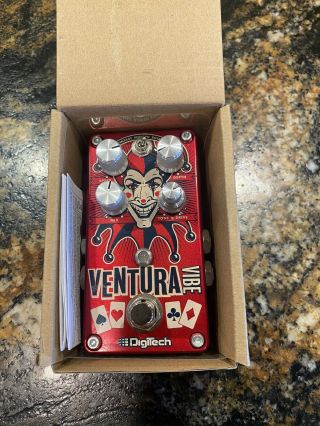 Digitech Ventura Vibe Stereo Guitar Effect Pedal Vintage Modern And Rotary