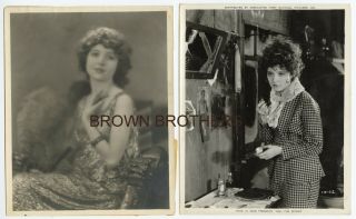 Vintage 1920s Hollywood Actress Madge Bellamy Publicity Dbw Photos (2 Photos)