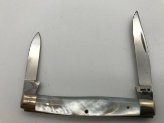 Case Xx 8233 Mother Of Pearl Folding Pen Knife Vintage 1972 (8 Dot)
