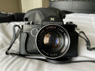 Vintage Sears Tls Slr Camera With Auto Sears 55mm 1.  4 Lens And Case