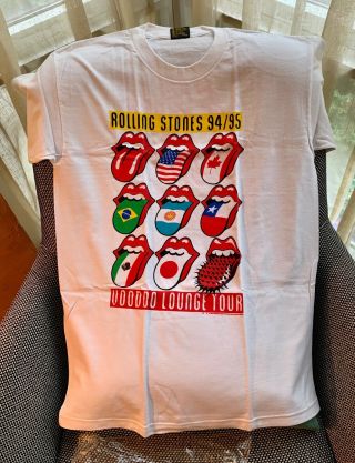 Rolling Stones Voodoo Lounge Tour T Shirt 1994/95 - Never Worn - Vintage