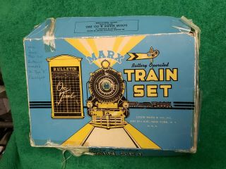 Marx 1950’s Vintage Tin Battery Operated Train Set Union Pacific