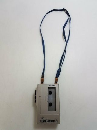 Vintage Sony Walkman Wm - F1 W/ Strap