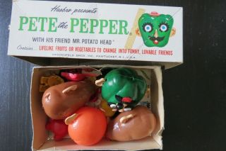 Vintage Pete The Pepper With His Friend Mr Potato Head tomato or orange? Hasbro 2