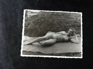 7 Nude Risque Erotic Amateur Model Glamour Pin - Up Private Photo C1950