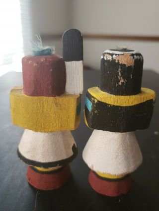 Authentic 2 wood carved Navajo Kachina dolls 2