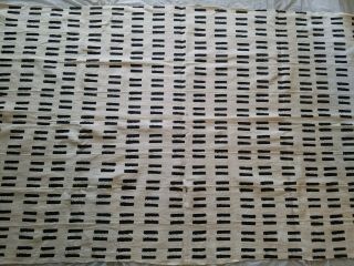 Authentic African Handwoven White/black Mud Cloth Fabric From Mali Sz 67 " By 42 "