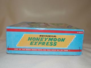 Vintage Marx Tin Litho Honeymoon Express Diesel Train Wind - Up Toy Box 3