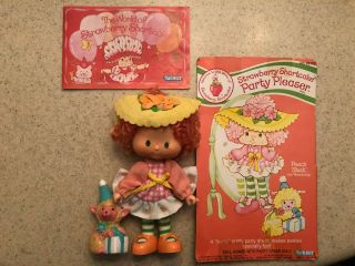 Strawberry Shortcake Party Pleaser Peach Blush W/melonie Belle Complete W/card