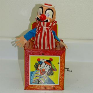 Vintage 1953 Matty Mattel Toymakers Jack In The Box Creepy Clown,  No.  659