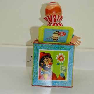 Vintage 1953 Matty Mattel Toymakers Jack in the Box Creepy Clown,  No.  659 3