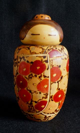 16.  5cm (6.  5 ") Japanese Sosaku Kokeshi Doll " Koshun " 1983 : Signed Toa (sekiguchi)