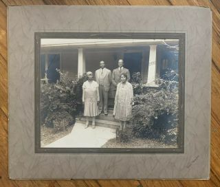 Large Vintage Silver Print Photo Of Prominent African American Family