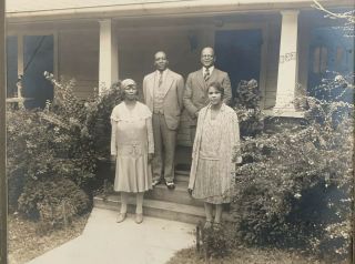Large Vintage Silver Print Photo Of Prominent African American Family 2