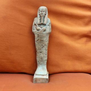 Antique Egyptian Ushabti Of Ancient Middle Kingdom Funerary Statue
