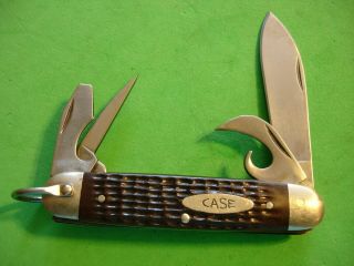 Ntsa Case Xx Usa 3 3/4 " Closed 4 Blade " Camping " Pocket Knife 640045 Rss 2002