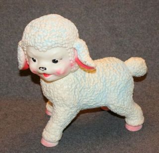 Vintage 1961 The Sun Rubber Company Lamb Sheep Squeaker Toy 10 " X 10 " X 6 "