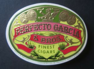 Of 50 Old Vintage - Perfecto Garcia & Bros.  - Oval - Cigar Labels