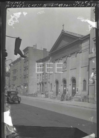 1929 Sacred Heart Church N 33rd St @ E 2nd Av Brooklyn Nyc Photo Negative T300