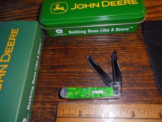Case Xx Usa John Deere Tiny Trapper 62154 Ss 5 Dot 2005 Pocket Knife
