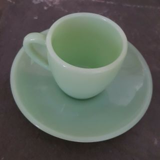 Vintage Jadeite Jadite Child’s / Demitasse Cup & Saucer