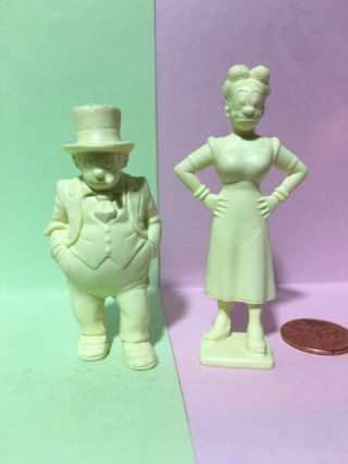 Marx Jiggs & Maggie Plastic Figures Bringing Up Father Comic Strip Characters