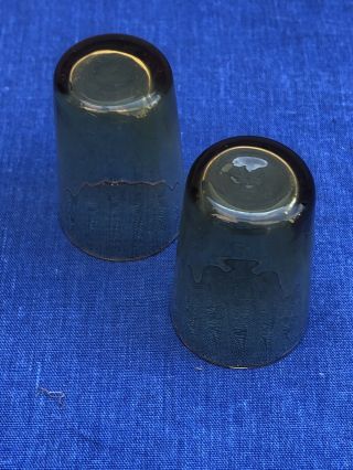 Vintage Amber Coloured Shot Glasses (small) 3