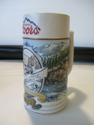 Vintage Cui Coors Brewing Beer Stein Mug 1992 The Rocky Mountain Legend Series B