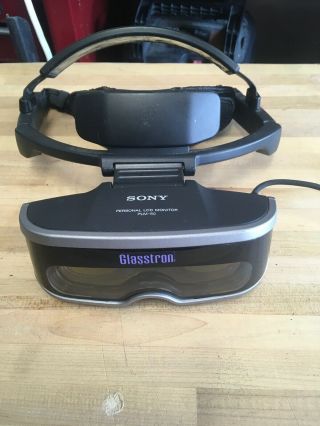 Vintage Sony Plm - 50 Glasstron Personal Lcd Monitor Glasses. 2