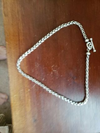 Vintage Sterling Silver Rope Chain Necklace 18.  5 " Long 56.  7 Grams