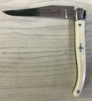 Claude Dozorme Laguiole Folding Pocket Knife / 12c27 Sandvik / Horn