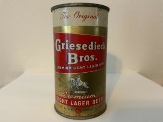 Griesedieck Bros Premium Light Lager 1951 Flat Top St Louis Missouri