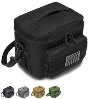 DBTAC Tactical Lunch Bag,  Large Insulated Box for Men Women Adult Black 2