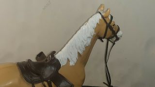 Vintage 1960 ' s MARX Best Of The West BOTW Thunderbolt Horse with Saddle & Bridle 3