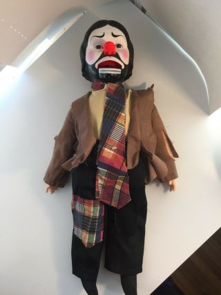 Emmett Kelly Ventriloquist Doll With Clothes