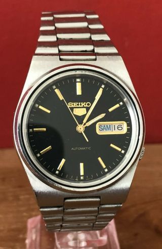 Rare Vintage Seiko 5 Automatic Day Date - 7009 - 3140 - Gwo