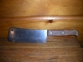 Vintage Case Xx Meat Cleaver 11 7/8 " With 6 3/4 " Blade With Factory Edge