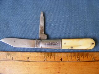 Remington Umc Rb - 44 Barlow 2 Blade Pocket Knife.  Line Under Remingington