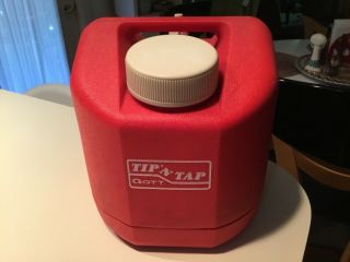 Vintage Gott Tip N Tap Orange Red Cooler Thermos Water Jug Model 1505 No Box
