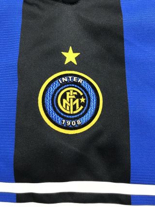 Vintage Inter Milan Home Shirt 2004/05 Size Medium 3