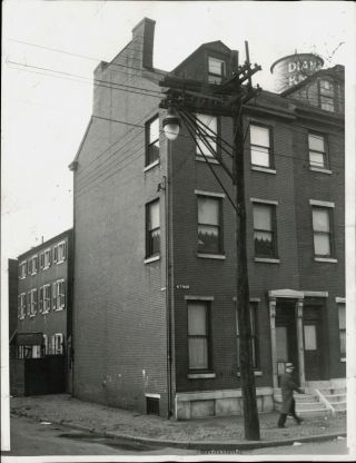 1937 Press Photo Exterior View Of Home Of Edgar Allen Poe In Philadelphia
