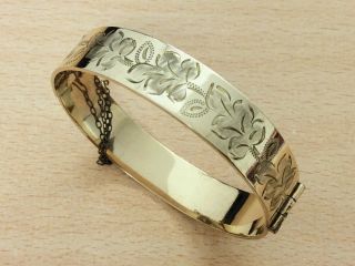 Vintage 50 Micron 9ct Rolled Gold Bangle 1950