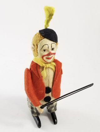 Vintage Schuco Wind - Up Clown Made In Germany