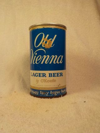 Old Vienna Lager Fan Tab Straight Steel Old Beer Can