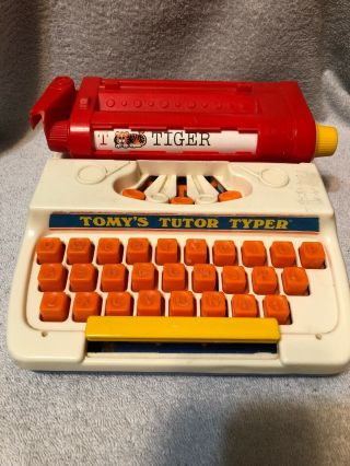 Vintage Tomy Tutor Typer 1977 Toy Typewriter