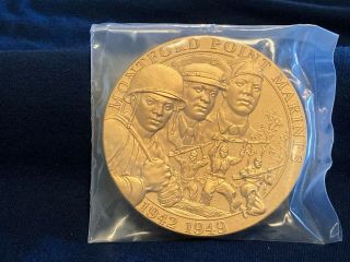 Montford Point Marines 1942 - 1949 Bronze Medal 3 Inch Diameter