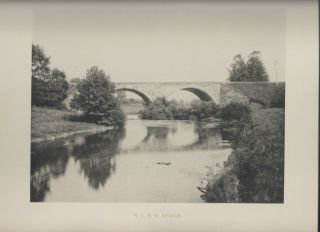 1893 Northern Central Railway Dual Stone Arch Bridge Near York Pa Photogravure