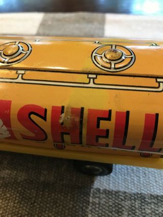 Vintage 1960’s Japan Tin Friction Toy Shell Gasoline Tanker Delivery Truck 3