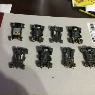 Vintage 8 Piece Grouping Of Slot Car Chassis / Tyco / Aurora / Only