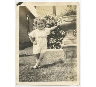 Vintage Outdoor Snap Shot Photo Of Young Lee Thomas Great Pose